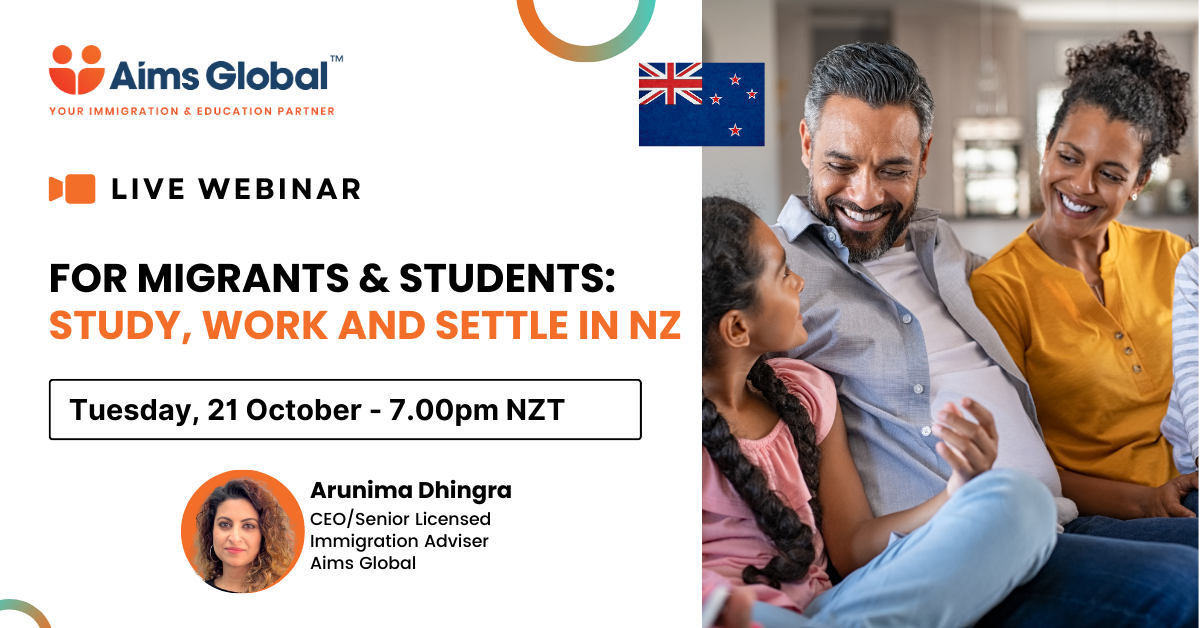 Study, Work, Settle webinar banner